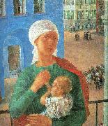 Petrov-Vodkin, Kozma The Year 1918 in Petrograd USA oil painting artist